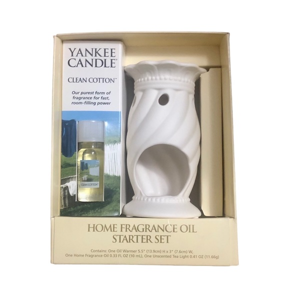 Yankee Candle Home Fragrance Oil Starter Set, Clean Cotton - Picture 4 of 4
